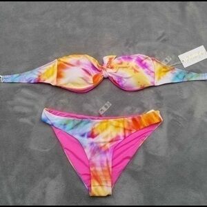 Tinibikini Reversible Tie Dye Bikini SET NWT